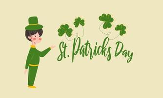 st patrick's day grußvektorillustration vektor