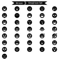 emoji ikoner set vektor