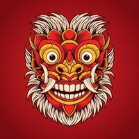 barong ansiktsmask vektor