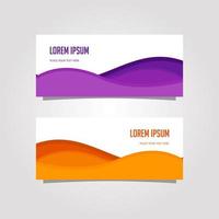 Vektor-Design-Banner-Hintergrund in verschiedenen Farben vektor