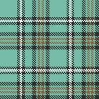 weicher grünton färbt tartan kariertes schottisches nahtloses muster. textur aus karierten, tischdecken, kleidung, hemden, kleidern, papier, bettwäsche, decken und anderen textilprodukten vektor