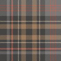 tartan nahtloses kariertes muster mit braunen und grauen tonfarben. Hintergrund für Textildruck vektor