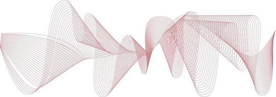 abstraktes wellenelement für design. digitaler Frequenzspur-Equalizer. stilisierte Linie Kunsthintergrund. Vektor-Illustration. Welle mit Linien, die mit dem Mischwerkzeug erstellt wurden. gebogene Wellenlinie, glatter Streifen. vektor