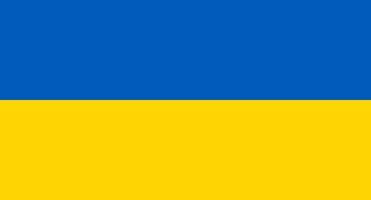 ukrainische Flagge. Flagge der Ukraine. Nationalflagge der Ukraine. ukrainische Nationalflagge. Vektor-Illustration vektor