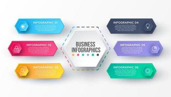 Vektor 3D-Infografik-Vorlage für die Präsentation. Visualisierung von Geschäftsdaten. abstrakte Elemente. kreatives konzept für infografik.