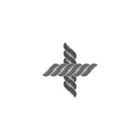 Seil-Symbol-Logo-Design-Vorlage-Illustration vektor