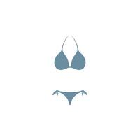 Bikini-Symbol Logo flache Design-Vorlage vektor