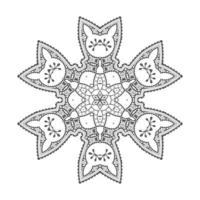 Linienkunst-Mandala-Vektor für Design vektor