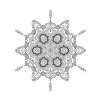 elegant linjekonst mandala design vektor