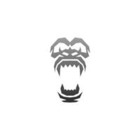 Gorilla-Logo-Design-Vektor-Symbol-Vorlage vektor