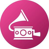 Grammophon-Icon-Stil vektor