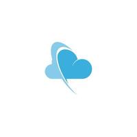 Cloud-Logo-Icon-Design-Illustrationsvorlage vektor