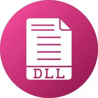 dll-Symbolstil vektor