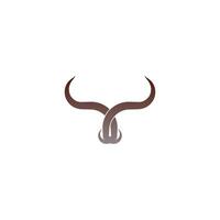 Stier-Symbol-Logo, Büffelkopf-Symbol-Logo-Vektor vektor