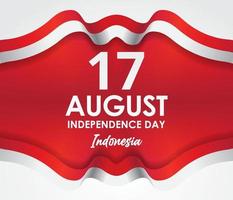17. august unabhängigkeitstag von indonesien design illustration vektor