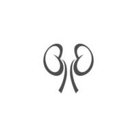 urologi logotyp, njure logotyp ikon hälsosam mall vektor