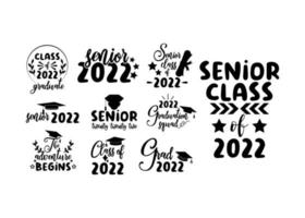 graduierung 2022 zitat schriftzug typografie illustration vektor