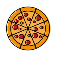 Pizza-Symbolbild vektor