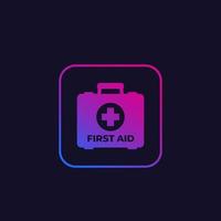 Erste-Hilfe-Kasten, Symbol für Notfalltasche