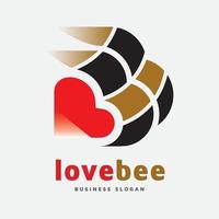 bikupa - kärlek tecken logotyp vektor