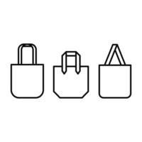 handtasche, einkaufstaschensymbole. Vektorillustration eps.10 vektor