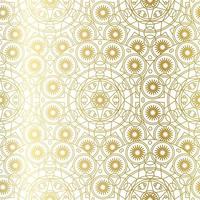 Gold Luxus Kunst Mandala Boho nahtloses Muster vektor