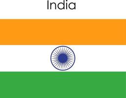 Nationalflaggensymbol Indien vektor