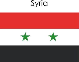 Nationalflaggensymbol Syrien vektor