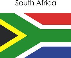 national flaggikon sydafrika vektor