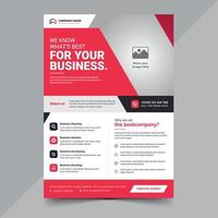 Corporate Business Flyer Design-Vorlage kostenloser Vektor