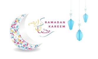 ramadan kareem islamische grußhintergrundvektorillustration vektor