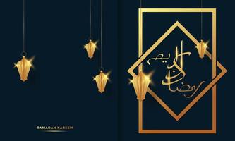 ramadan kareem grußkarte hintergrund vektorillustration vektor