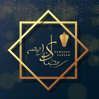 ramadan kareem gratulationskort bakgrund vektorillustration vektor