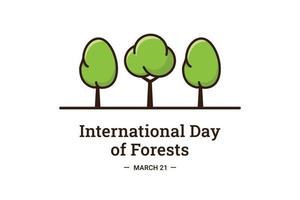 internationella skogens dag vektor