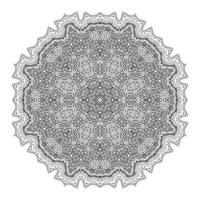 vacker linjekonst mandala design vektor