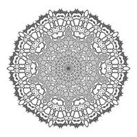 elegant linjekonst mandala design vektor