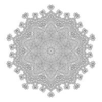 schönes Linienkunst-Mandala-Design vektor