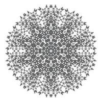 eleganter Linienkunst-Mandala-Vektor für Design vektor