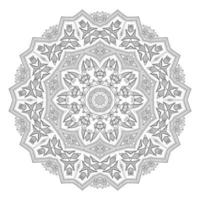 schöner Linienkunst-Mandala-Vektor für Design vektor