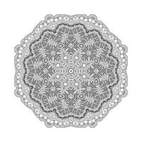 elegant linjekonst mandala vektor för design