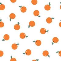 orange frukt mönster vektor sömlös textur användning för utskrifter, tapeter, dekorationer, textilier, vektorillustration