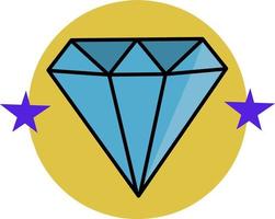 grafisk vektorillustration av diamant. lämplig för företag eller företag ikon vektor