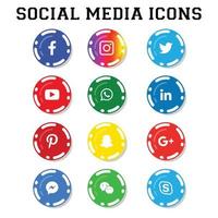 Social Media Icon Set vektor