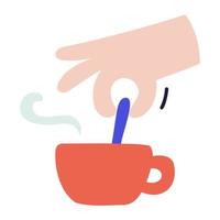 kaffe. handritad doodle ikon. vektor