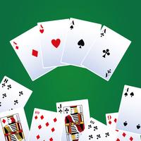 Poker Freizeitkarten vektor