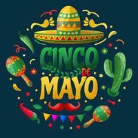 cinco de mayo-konceptet vektor