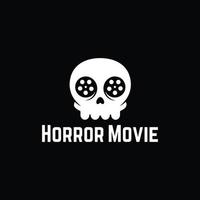 Horrorfilm-Logo-Vektorillustration vektor