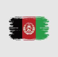 afghanistan-flaggenpinsel. Nationalflagge vektor