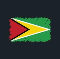 Guyana flaggborste vektor
