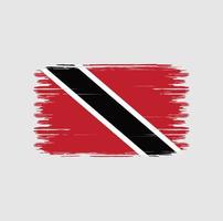 trinidad och tobago flagga borste. National flagga vektor